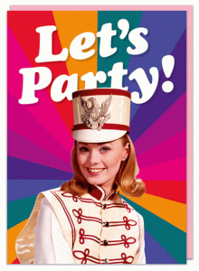 Поздравителна картичка - Нека купонясваме!